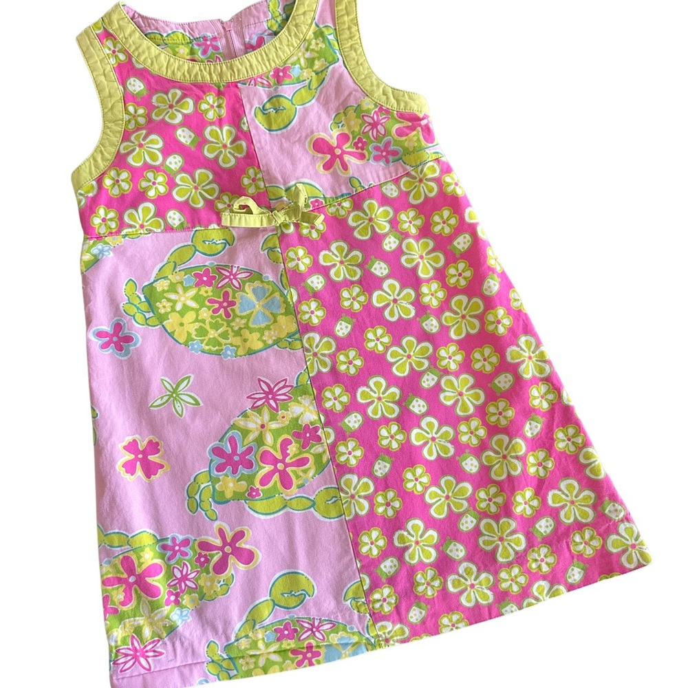 Lilly Pulitzer Breena Pink Sands Girls Shift Dress - Size 4